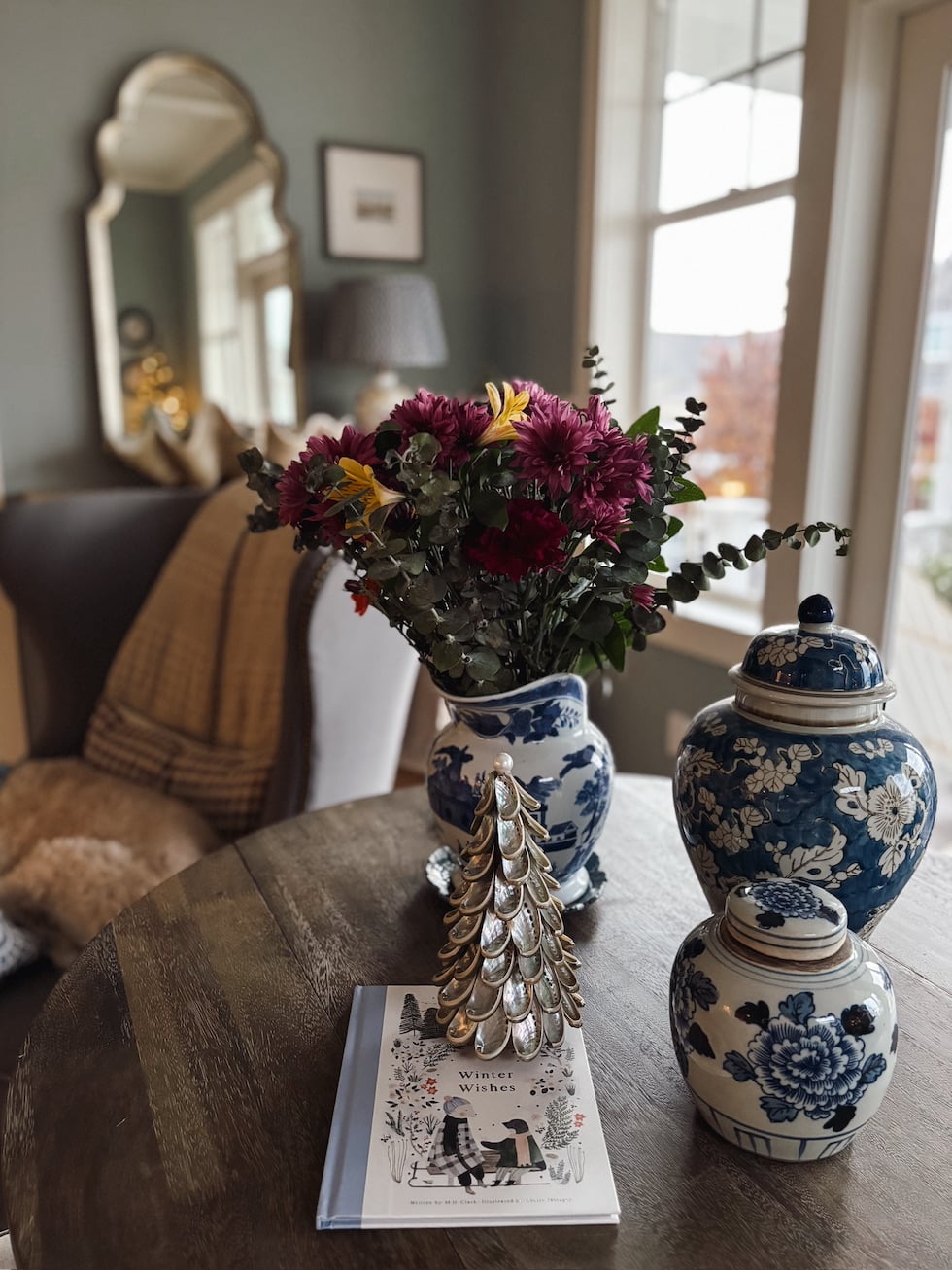 Our Coastal Christmas Mantel