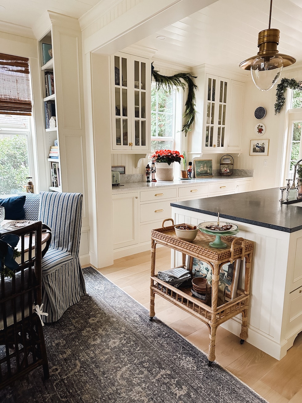 The Story of Our English-Inspired Cottage Kitchen at Christmas