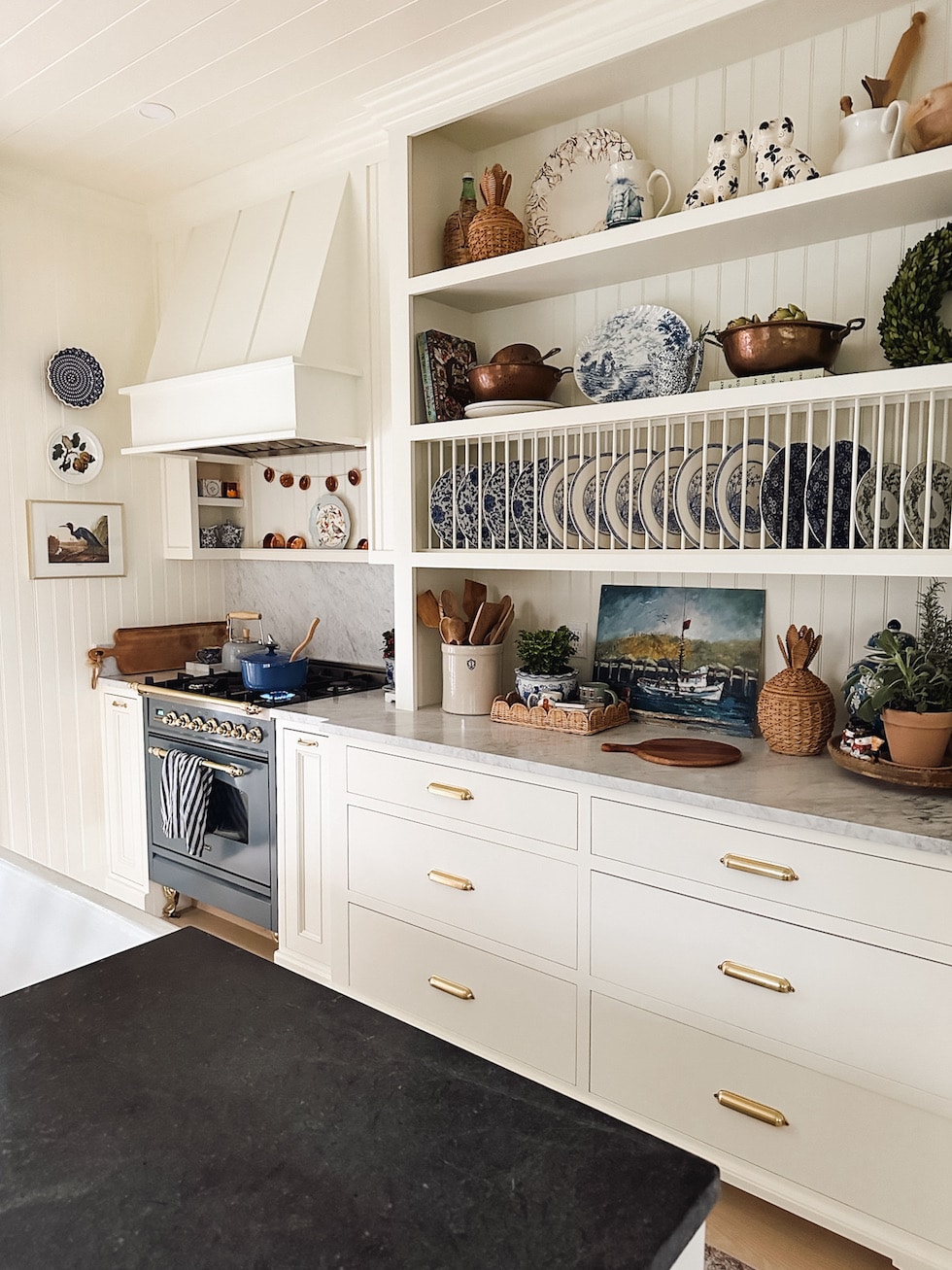 The Story of Our English-Inspired Cottage Kitchen at Christmas