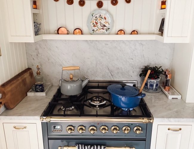 The Story of Our English-Inspired Cottage Kitchen at Christmas