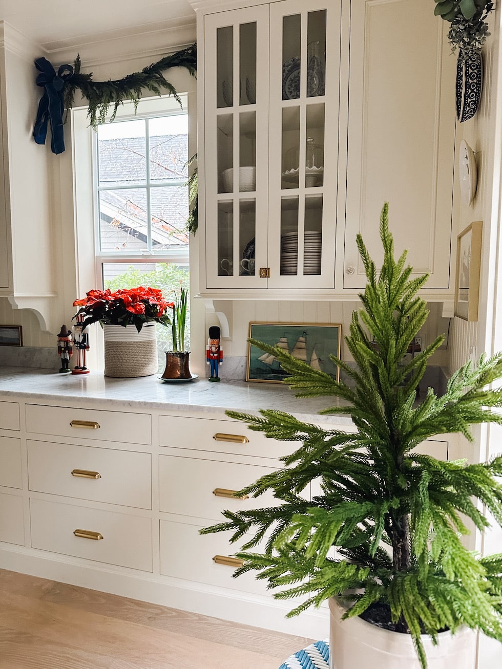 The Story of Our English-Inspired Cottage Kitchen at Christmas