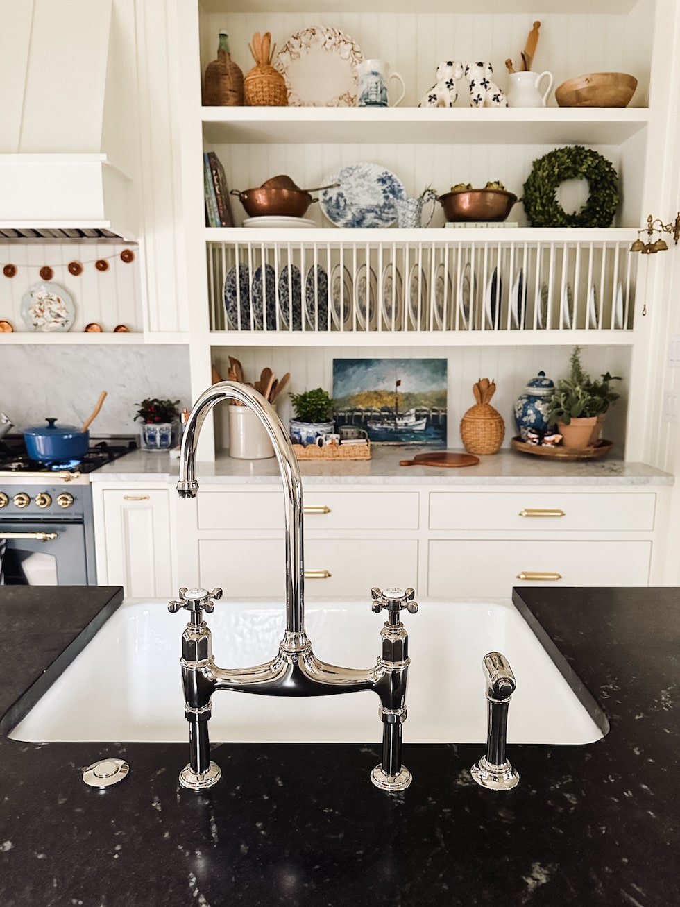 The Story of Our English-Inspired Cottage Kitchen at Christmas