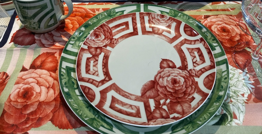 Place settings from the Meaning, a new cross-category collection from Vista Alegre.