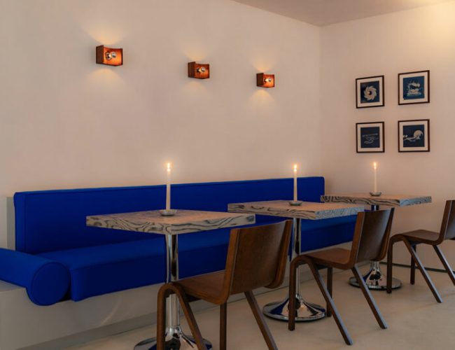 Dive Into the Blue With a Bar and Restaurant Awash in Azure