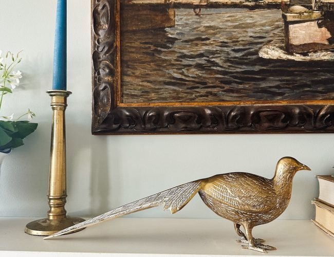 Spring Mantel Refresh + Secondhand Finds