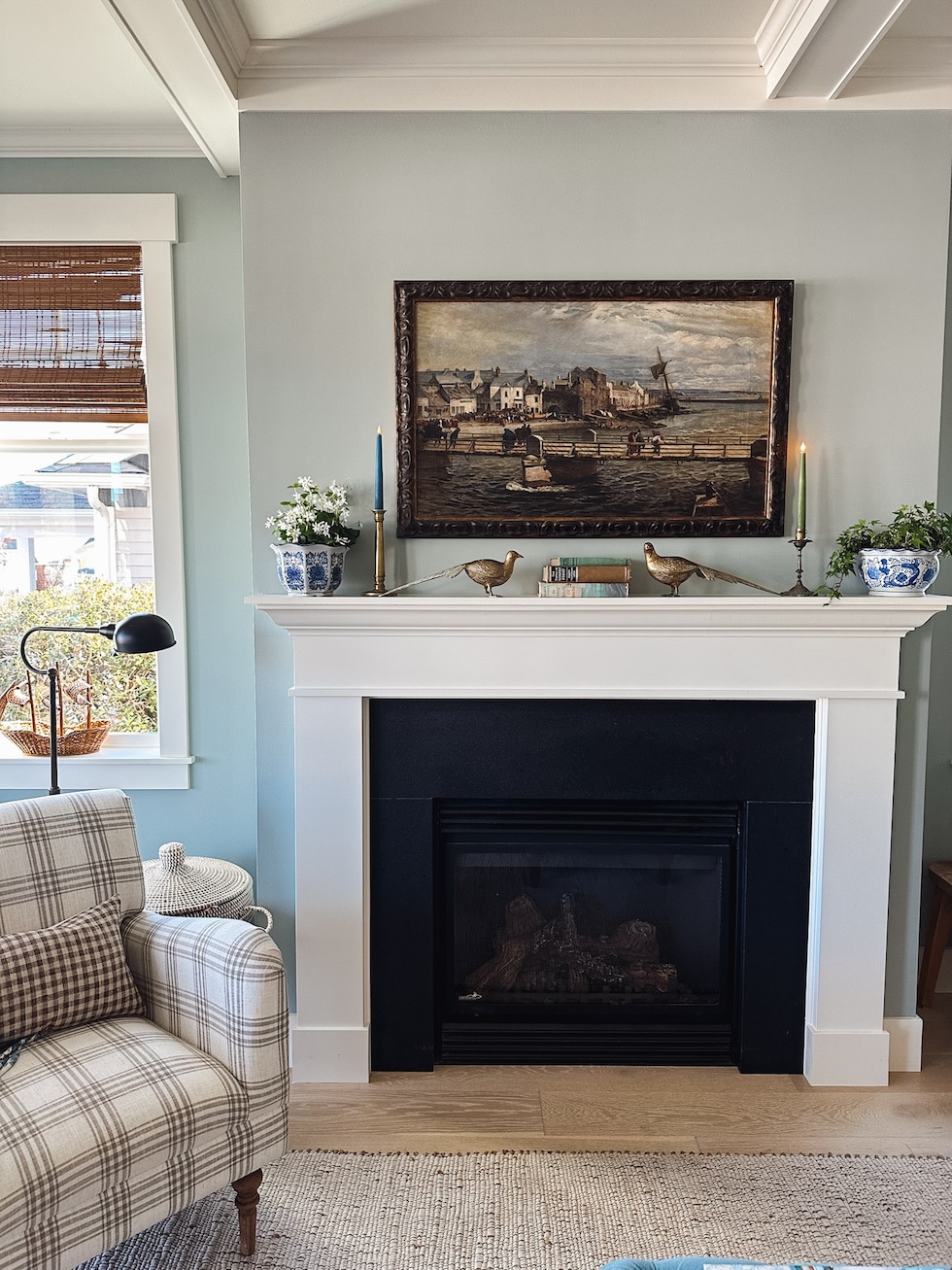 Spring Mantel Refresh + Secondhand Finds