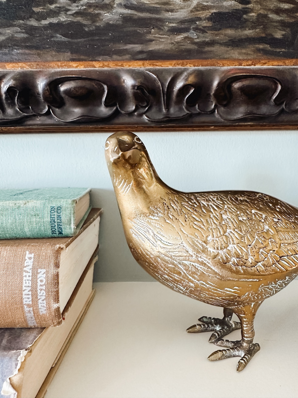 Spring Mantel Refresh + Secondhand Finds