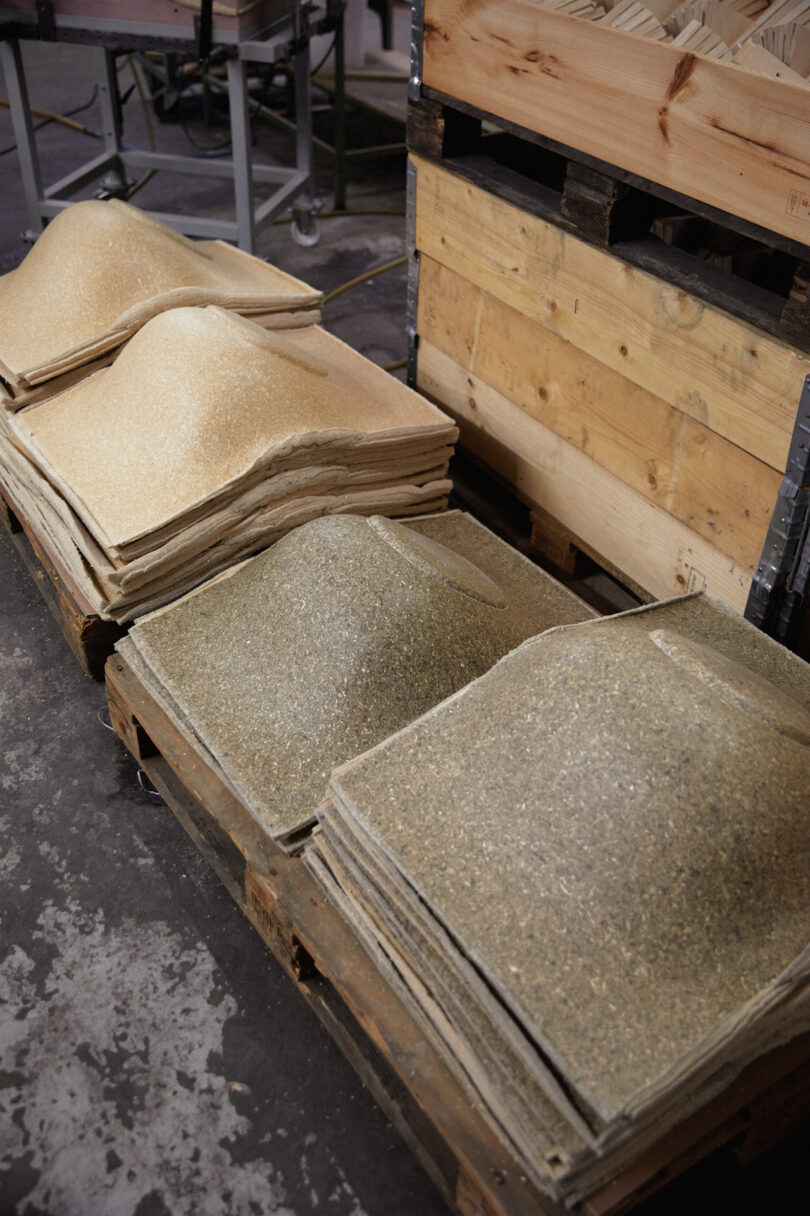 stacks of chair shells