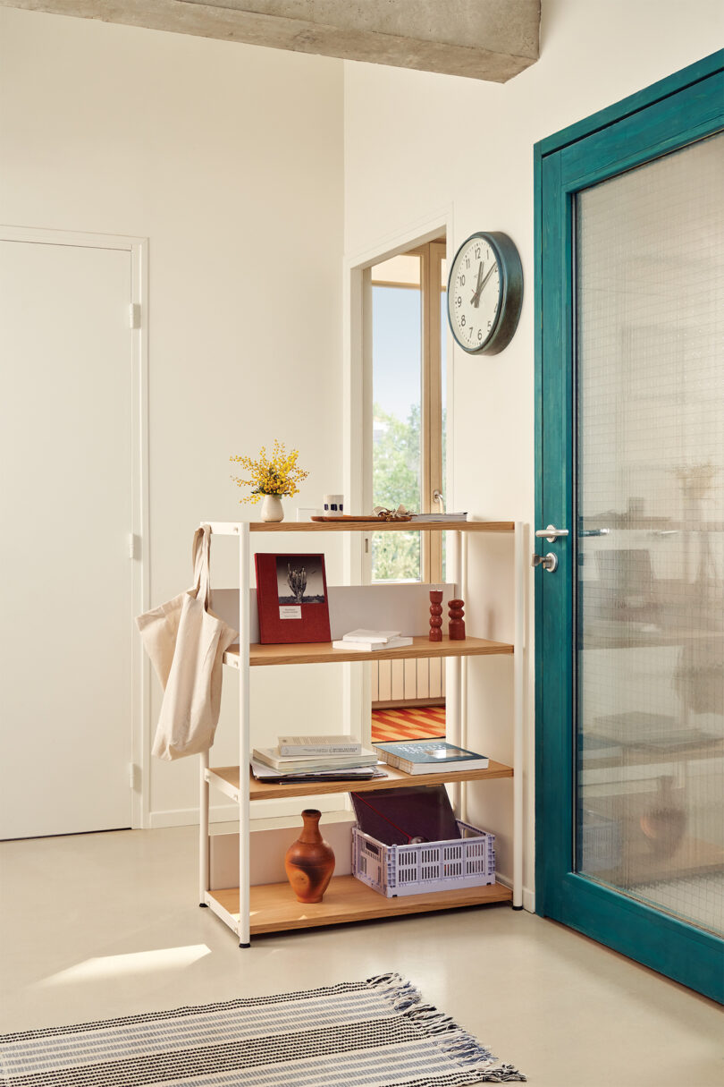 entry rack next door a doorway